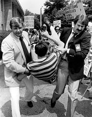 Protester Removed